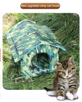 Casa De Gato Impermeable Para Exteriores Calefacción Invierno Cueva Caliente Para Mascotas Pequeñas Cama De Descanso Plegable Y Lavable Para Perro Bebé Suministros - details 3