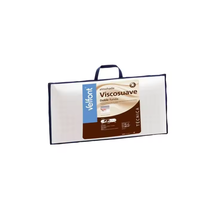Velfont  Almohada modelo  Viscosuave .Confeccionada con núcleo de poliuretano de alta densidad viscoélastico.. - 1