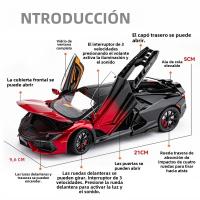 Modelo De Coche Miniatura 1:24 Lambor Revuelto En Aleación De Latón Abre Puertas De 4 Puertas Juguete Para Niños Regalo Para Niños - details 2