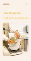 Contenedor De Alimentos Secos Transparente Plástico PP Para Cocina Nevera Granos Multicolor Caja De Fideos Sellado Juego De Botellas Canastillas - details 7
