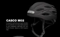 CoolBox Casco para Patinete Eléctrico o Bicicleta con Luces LED Frontal y Trasera. Ligero, Resistente y Transpirable. Talla L - details 0