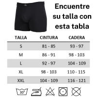 DON ALGODÓN | Pack de 4 Boxers Para Hombre | Cintura de Canalé | Suaves y Cómodos | Elegantes | Refuerzo con doble tela | 3 Colores: Negro, Marino, Gris | 93% Algodón | Calidad Premium - details 1