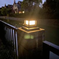 Lámpara De Valla LED Impermeable Con Panel Solar Para Jardín Y Calle Iluminación De Paisaje Solar Autónoma Post Cap Pilares Nuevo - details 0