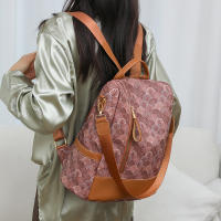Mochila Elegante Para Mujer De PU Cuero Ligero Y Antirrobo Con Estampado Floral Estilo Casual Para La Escuela Y La Juventud - details 8
