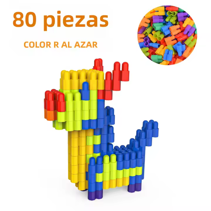 Juguetes De Rompecabezas Para Niños DIY Bloques De Plástico Juguetes Educativos Para La Infancia Temprana Material PP - 1