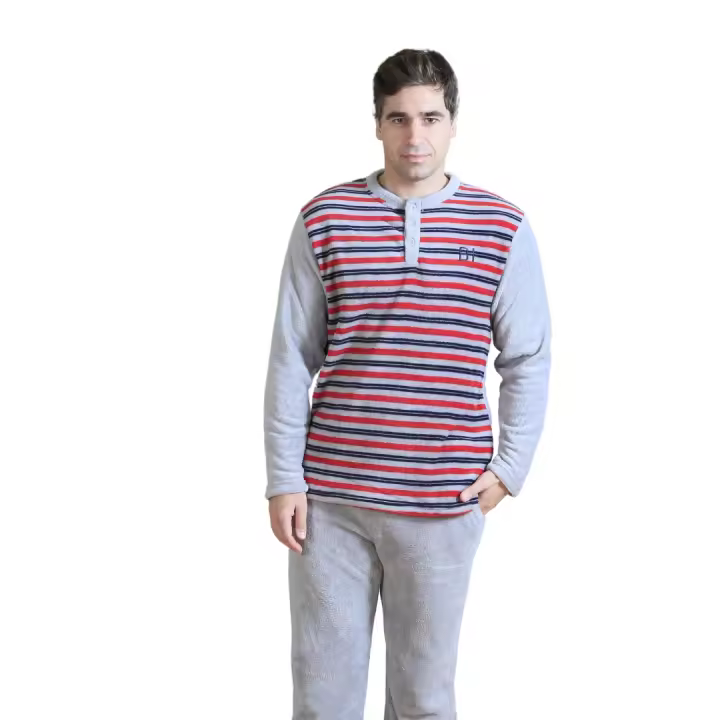 BLANCO NUMERO UNO Pijama de Coralina Modelo Adam Otoño-invierno | Calidez y Comodidad - 1