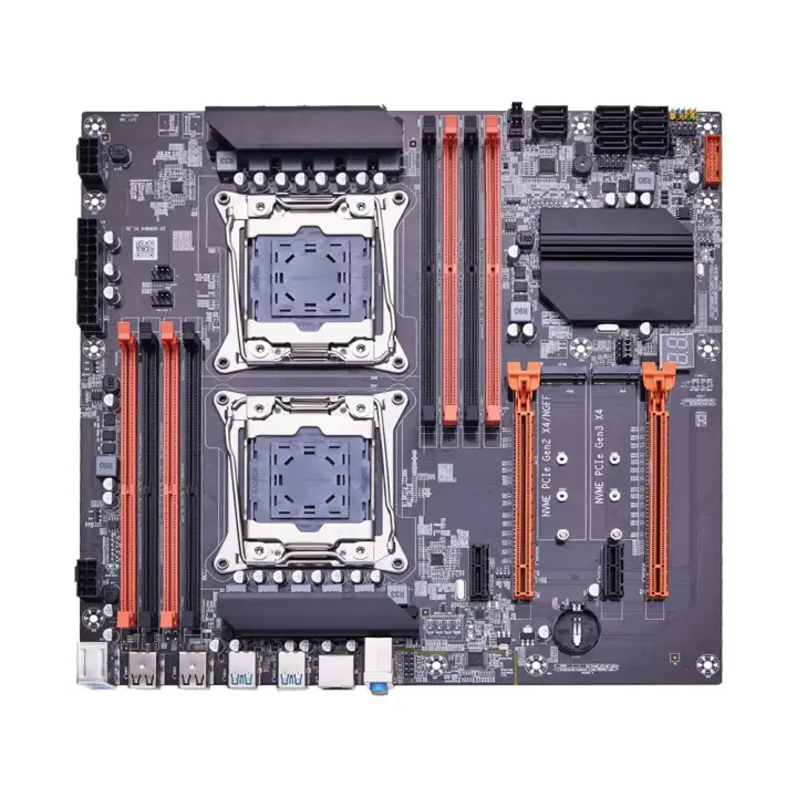 Placa Base Gaming SOYO X99 Dual CPU DDR4 M.2 NVME USB3.0 E-ATX LGA2011-3 Compatible Con Xeon E5 2680 V4 Para Servidor Y Computadora - 1