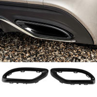 Cubierta De Tiras De Escape Negra Brillante Para Mercedes-Benz a B C E GLC CLS-W177 W247 W205 W213 X253 C257 Material ABS PC - details 2