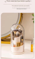 Organizador De Maquillaje Giratorio 360° Soporte Para Pinceles De Maquillaje Caja De Almacenamiento Para Cosméticos Contenedor Para Labiales Y Pinceles De Cejas Juego De Joyería - details 8