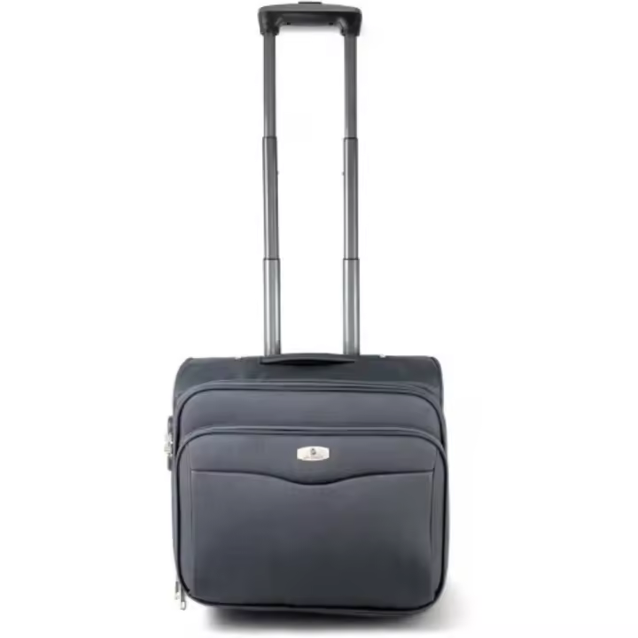 COSHANO Maleta Trolley Equipaje de Mano Comercial piloto Medico Maletin con Ruedas y con 4 Compartimientos (Gris) - 1