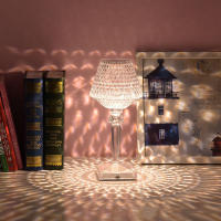 Lámpara De Mesa Recargable De Cristal Con Luz Cambiante Protección Para Los Ojos Decoración Para El Hogar Y Dormitorio Luz Nocturna Táctil - details 8