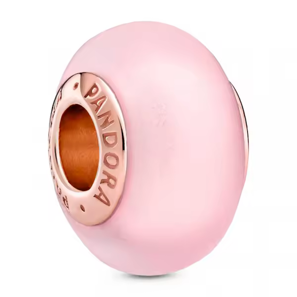 Pandora - Charm de Cristal de Murano Rosa Mate 789421C00 - 1