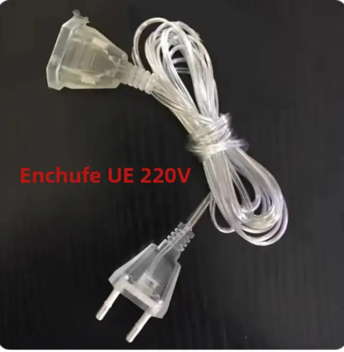 Luces De Cadena LED Para Decoración De Jardín Y Exterior 4m Con Cortina De Hielo 0.4-0.6m 220V Con Enchufe EU Para Navidad Y Xmas - 1