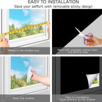 Cortina Portátil Para Viaje DIY Negro Con Bloqueo De Luz Temporal Para Sala De Estar Ventana De Casa No Perforada Teléfono Negro - details 2