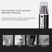 Kemei 4 En 1 Recargable Afeitadora De Nariz Y Barba Para Hombres Micro Afeitadora Limpiador De Pelo De Nariz Y Orejas Set De Aseo - details 2