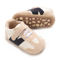 Zapatos Deportivos Infantis Color Bloqueados Antideslizantes Y Cómodos Para Caminar Suela De Goma Tallas 0-18M Hombres - details 15
