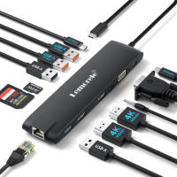 Lemorele Estación de Acoplamiento USB C para Monitores Triples,  Surface Laptop. Hub Multiport Tipo C Thunderbolt 3 con HDMI Dual 4K + Ethernet + 10Gbps - details 9