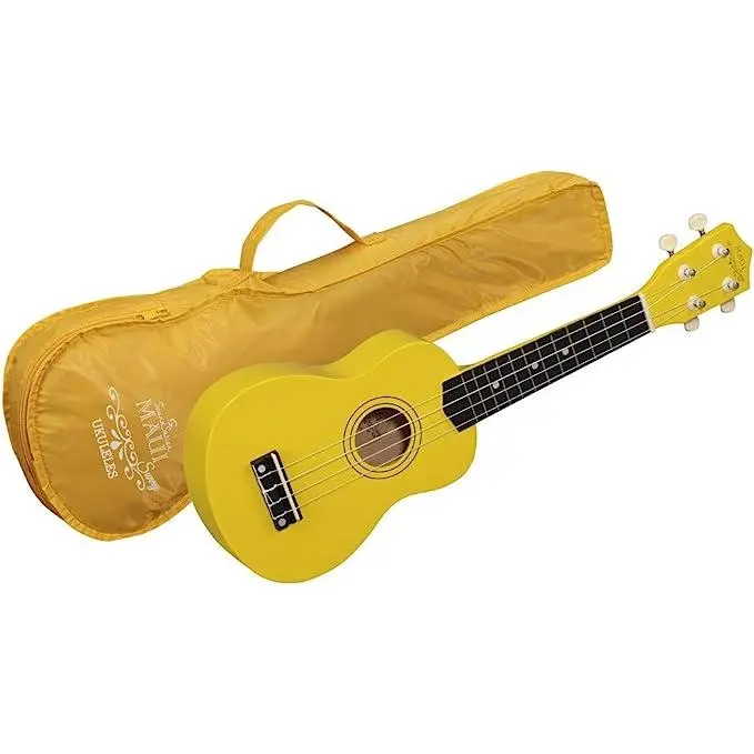 Ukelele Soprano JM Forest Maui Sunny YW Maui Sunny Color Amarillo para Iniciación con Funda Incluida calidad precio - 1