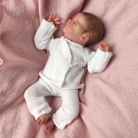 Muñeca De Bebé Preemie NPK De 10 Pulgadas En Vinyl Suave Y Silicona Toque Realista Muñeca Coleccionable Con Piel 3D Art Made Lifelike Unisex - details 3