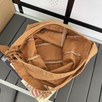 Bolso Bandolera De Lona Casual Para Mujer Y Hombre Gran Capacidad De Color Sólido Estilo Trendy Y Cool Para Estudiantes Y Adultos - details 23