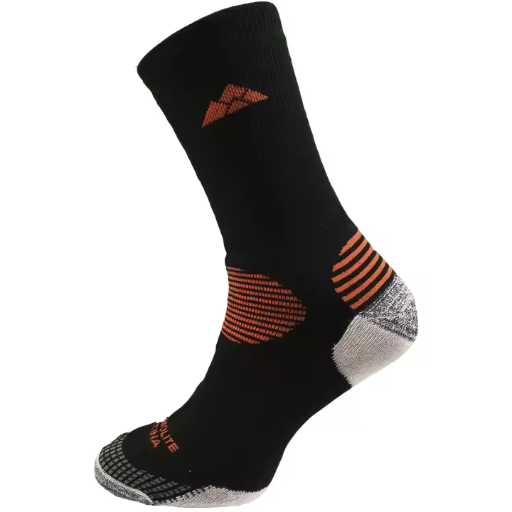 Calcetín Térmico Hilo de Quitina Aconcagua Quitina Unisex - M , Negro / Naranja - 1