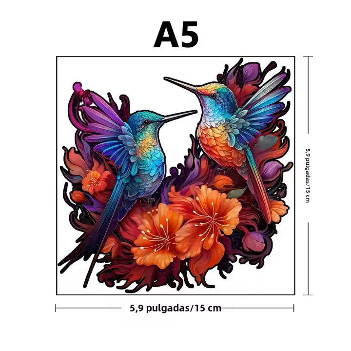 Rompecabezas De Madera Con Tema De Animales Y Aves Juguete Educativo Para Adultos Y Niños Juego De Festival Regalo Significativo - 1