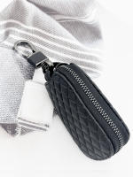 Bolsa De Llaves De Negocios Premium PU Para Hombres En Negro/Oro Con Diamantes Adecuada Para Volkswagen/Kia/Chevrolet/Hyundai/Audi/Mercedes - details 5