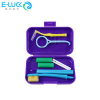 Kit De Cuidado Dental Portátil Para Viajes Limpieza Oral Con Cepillo Desmontable Interdental Y Afeitadora De Lengua Estuche De Almacenamiento - details 20