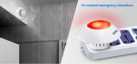 Sirena Indor KERUI J009 Con Alarm Horn Y Luz Roja Estroboscópica Wireless Para Seguridad De Hogar Y Negocios GSM - details 1