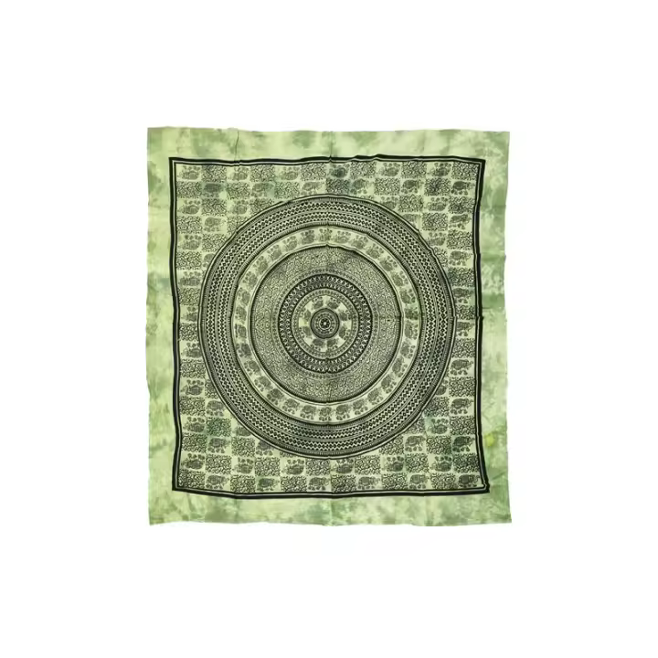 Pareo XL Shannah Esmeralda 210×230 cm – Algodón Natural, Ideal Playa y Picnic - 1
