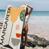 Toalla De Baño Colorida Con Diseño De Frutas Y Jugos Mojito Aperol Spritz Toalla De Playa Sand-Free Para Mujer Toalla De Yoga De Spa Gimnasio Piscina Tamaño 76x182 Cm Material Poliéster/Celulosa - details 1