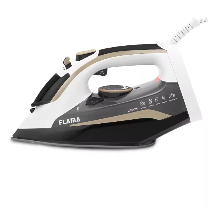 Plancha de Vapor Flama 5342 2400W Cerámica | Potencia 2400W | Suela Cerámica | Cable 2m - 1