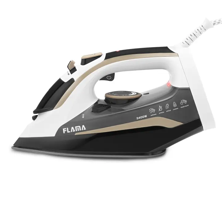 Plancha de Vapor Flama 5342 2400W Cerámica | Potencia 2400W | Suela Cerámica | Cable 2m - 1