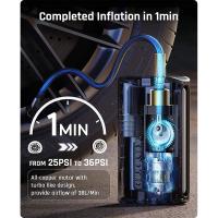 Inflador De Neumáticos Portátil Sin Cable Con Compresor Digital Para Coche Bicicleta Y Balones Air Pump Tire Inflator Portable Compressor Digital Para Automóvil Y Bicicleta - details 4