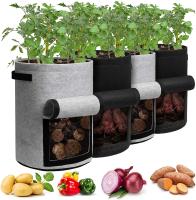 Bolsas De Cultivo De Verduras De Tamaño Grande Y Pequeño Bolsas De Crecimiento De Plantas De Tela No Tejida Para Jardín Y Estufa Herramientas Verticales Para Patatas - details 0