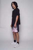 Shorts De Baloncesto Y Running Para Hombre 2023 Malla Transpirable Quick-Drying Estilo Casual Estampado De Llama Pantalones De Verano - details 14