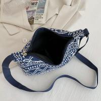 Bolso De Hombro Para Mujer En Lona Grande Capacidad Con Estampado Diseñador Bolso De Compras Reutilizable Casual Bandolera - details 18