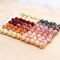 5 Piezas De Cabezas De Rosas Artificiales De Seda Para Boda Decoración De Banquete Accesorios Para Novia Regalo Caja De Flores Falsas Para DIY - details 2