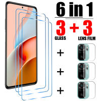Protector De Pantalla De Vidrio Templado 6en1 Para Xiaomi Redmi Note 12 11 pro plus 5G 11S 10S 9S 9 Anti-Arrugas Y Anti-Golpes Compatible Con Redmi 10 8 9T 10C 9C - details 0