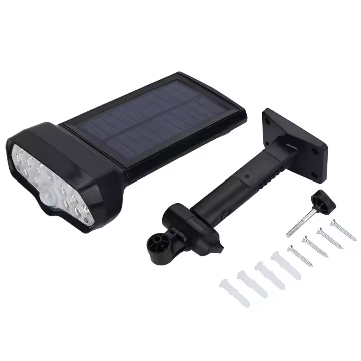 Lámpara de jardín con energía solar y sensor de cuerpo humano, impermeable, para patio y exterior - 1