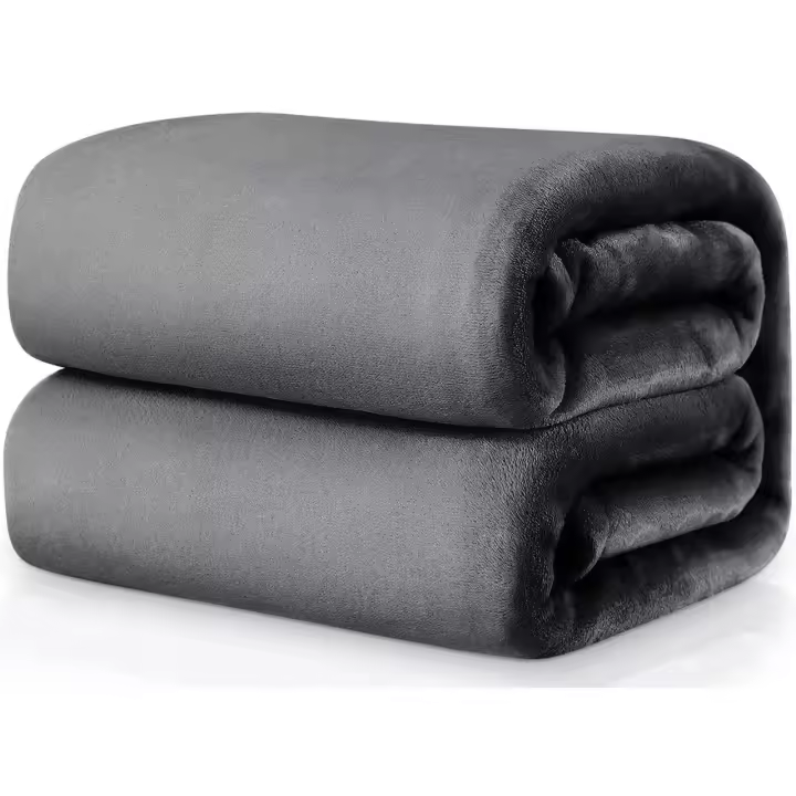 PACK 2 !Nuevo&Almeritex Manta sedalina  Color Aleatorio 160cmx220cm para Cama Sofá y Sillón, Manta Polar Lisa de Tacto Suave Super Caliente para Adulto y Niño,Sin Arrugas - 1