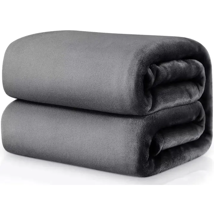 PACK 2 !Nuevo&Almeritex Manta sedalina  Color Aleatorio 160cmx220cm para Cama Sofá y Sillón, Manta Polar Lisa de Tacto Suave Super Caliente para Adulto y Niño,Sin Arrugas - 1