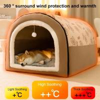 Casa De Perro Invierno Cama Caliente Desmontable Lavable Saco De Descanso Profundo Para Perros Medianos Y Grandes Algodón 100% Estilo Mecánico De Limpieza - details 9