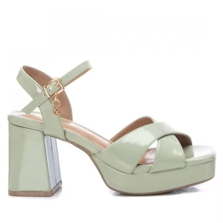 Sandalias con tacón mujer XTI 142356 03 SANDALIA CRUZADA CHAROL AQUA 32162 24V - 1