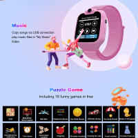 Reloj intelente con Cámara giratororia para niños, 16 Juguetes device with, Tarjeta SD, 2G, Llamadas, teléfono, de Música Juguetes, Gift - details 3