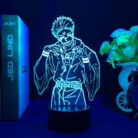 Lámpara De Noche Anime Jujutsu Kaisen Ryomen Sukuna Figura Con Luz LED 3D Regalo De Cumpleaños Iluminación Para Dormitorio - details 2
