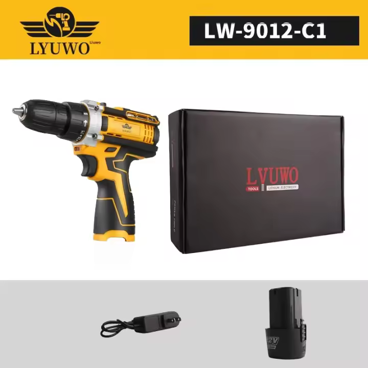 LYUWO12V Destornillador Eléctrico Recargable Sin Cable 3/8-inch Batería De Litio Para Soldadura Y Herramientas De Jardín - 1