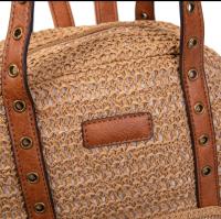 Mochila de Cuero PU y Papel de Rafia – Estilo Boho Chic para Primavera 2025| Disponible en dos colores - details 4
