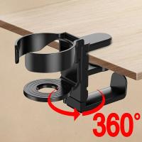 Soporte De Auriculares De Aleación De Aluminio Para Pared 2-en-1 Con Porta-Vaso Soporte De Almacenamiento Para Auriculares Sin Perforar - details 1