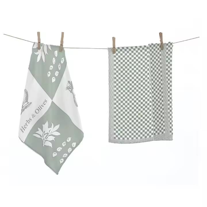 NAF NAF - Set de Paños de Cocina - 100% Algodón, Alta Absorción, Diseño Moderno, 3 Opciones de Color - 1